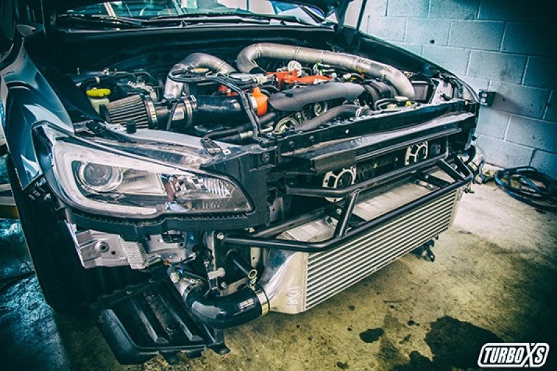 Turbo XS FMIC 2015-2017 Subaru STi - Wrinkle Red Pipes Turbo XS Intercooler Kits  AXOPROS