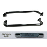 Rugged Ridge 3-In Round Side Step Black 97-06TJ Rugged Ridge Side Steps  AXOPROS