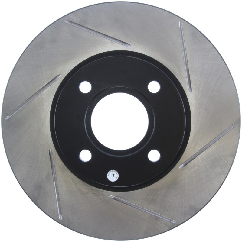 StopTech 2014 Ford Fiesta Left Front Disc Slotted Brake Rotor Stoptech Brake Rotors - Slotted  AXOPROS