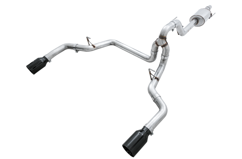 AWE Tuning 2015+ Ford F-150 0FG Dual Exit Performance Exhaust System w/5in Diamond Black Tips AWE Tuning Catback  AXOPROS