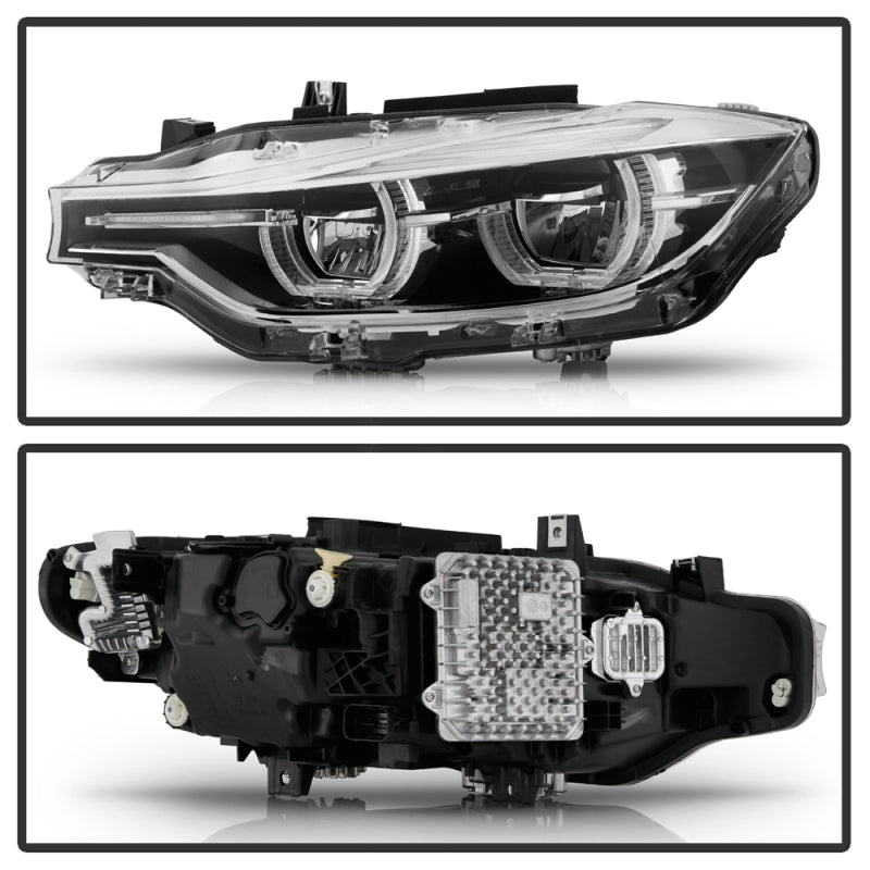 Spyder BMW F30 3 Series 4Dr LED Projector Headlights Chrome PRO-JH-BF3012H-4D-LED-C SPYDER Headlights  AXOPROS