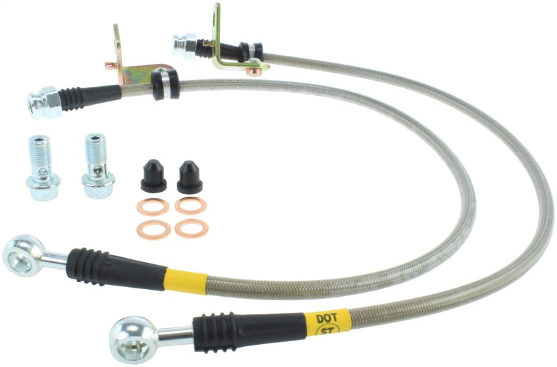 StopTech 03-08 Hyundai Tiburon Front Stainless Steel Brake Lines Stoptech Brake Line Kits  AXOPROS