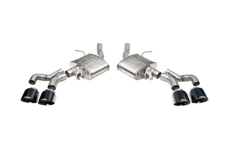 Corsa 22-25 Caddy CT5-V Blackwing 3in Axle-Back - Act. Exh. - Dual Rear Exit - Twin 4.5in Tips - Blk CORSA Performance Axle Back  AXOPROS