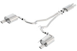 Borla Cat Back 15-17 Ford Mustang 3.7L V6 MT/AT 2.25in Pipe 4in Single Round Rolled Tips Borla Catback  AXOPROS