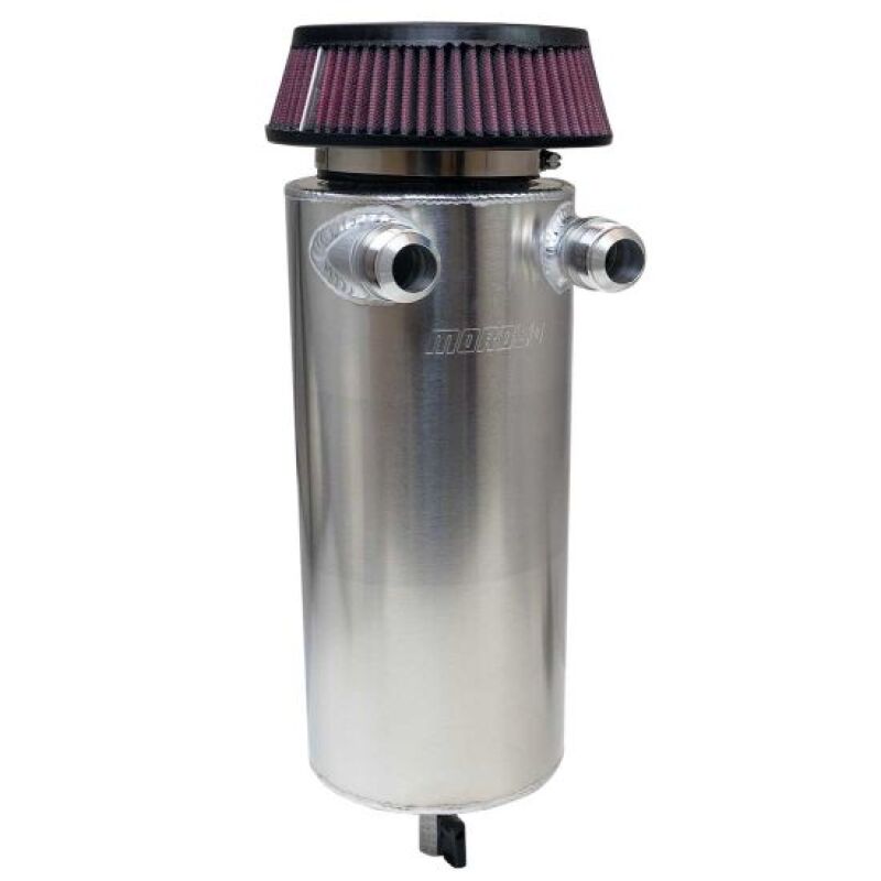 Moroso 6in Diameter Dual -16AN Inlet Aluminum Breather Tank Catch Can Moroso Oil Catch Cans  AXOPROS