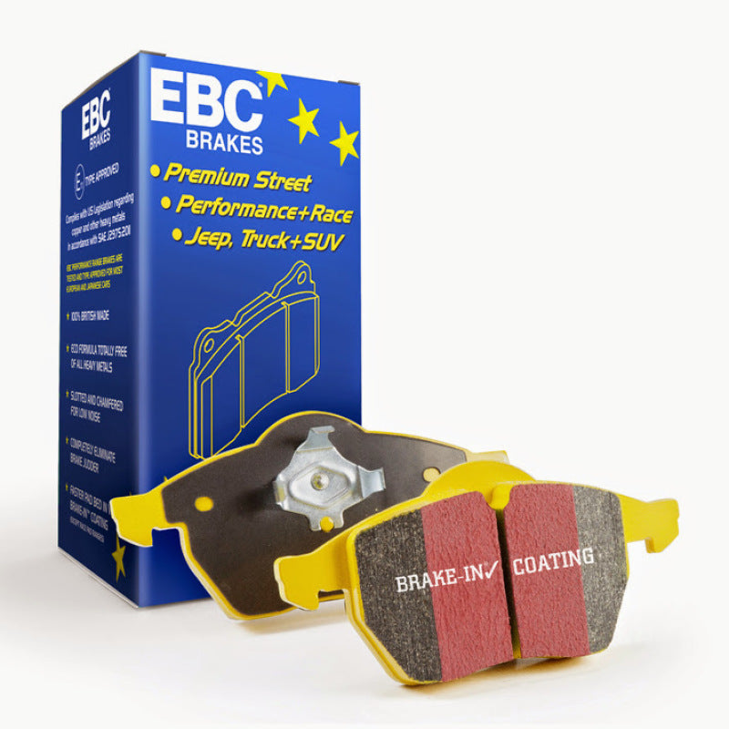 EBC 2016+ Porsche Boxster 718 (Iron Rotors Only) 2.5L Turbo Yellowstuff Front Brake Pads EBC Brake Pads - Performance  AXOPROS