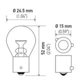 Hella Bulb 9507 24V 21W BAU15s S8 AMBER Hella Bulbs  AXOPROS