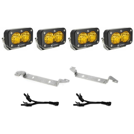 Baja Designs Baja Designs 2025 Toyota 4Runner S2 Sport Fog Pocket Light Kit - Amber Light Bars & Cubes aftermarket performance part