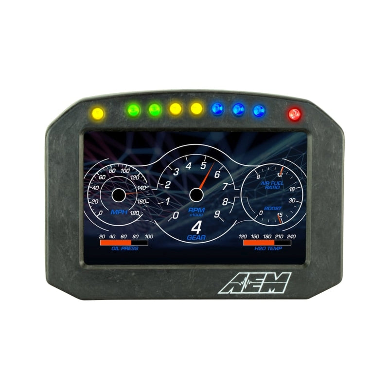 AEM AEM CD-5L Carbon Logging Flush Digital Dash Display Gauges aftermarket performance part