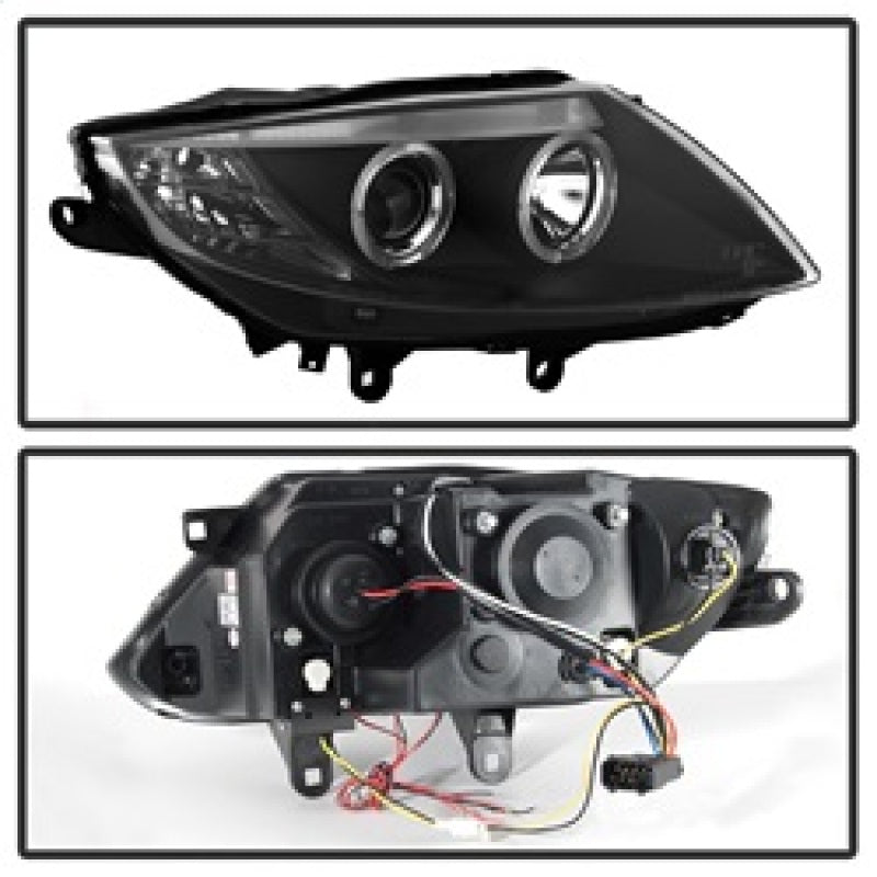 Spyder BMW Z4 03-08 Projector Headlights Halogen Model Only - LED Halo Black PRO-YD-BMWZ403-HL-BK SPYDER Headlights  AXOPROS