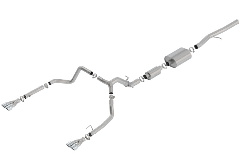 Borla 19 Chevrolet Silverado/GMC Sierra 1500 6.2L SS (S-Type) Catback Exhaust - Square Chrome Tips Borla Catback  AXOPROS