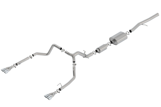 Borla 19 Chevrolet Silverado/GMC Sierra 1500 6.2L SS (S-Type) Catback Exhaust - Square Chrome Tips Borla Catback  AXOPROS