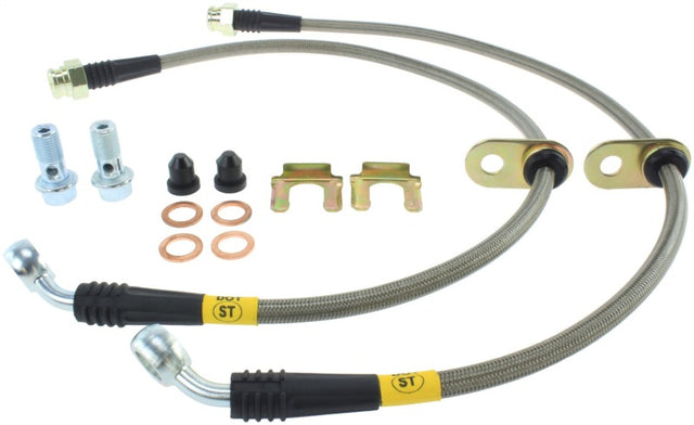 StopTech 08-09 WRX Stainless Steel Rear Brake Lines Stoptech Brake Line Kits  AXOPROS