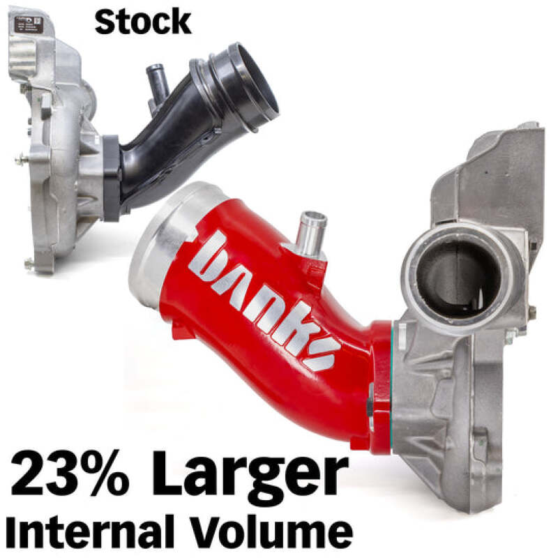 Banks Power 17-24 Chevrolet/GMC 2500/3500 6.6L Duramax L5P Monster-Ram Turbo Inlet Elbow - Natural Banks Power Short Ram Air Intakes  AXOPROS