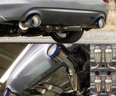 HKS Q50 VQ37 Dual Hi-Power Titanium Tip Catback Exhaust HKS Catback  AXOPROS