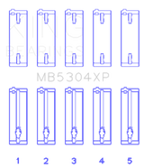King Engine Bearings Mazda B6/B6-T/ZM/B3/B5 Main Bearing Set - Size STD King Engine Bearings Bearings  AXOPROS