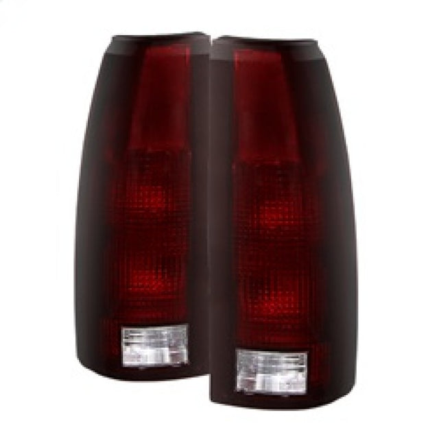 xTune Chevy/GMC C1500/C2500/C3500 88-01 OEM Style Tail Light - Red Smoked ALT-JH-CCK88-OE-RSM SPYDER Tail Lights  AXOPROS