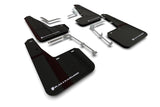 Rally Armor 20-23 Toyota GR Yaris Black Mud Flap w/White Logo Rally Armor Mud Flaps  AXOPROS