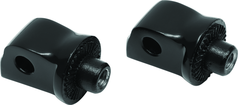 Kuryakyn Splined Passenger Peg Adapter Black Kuryakyn Footpegs  AXOPROS