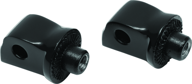 Kuryakyn Splined Passenger Peg Adapter Black Kuryakyn Footpegs  AXOPROS