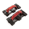 Rugged Ridge Paracord Grab Handles Red/Black Pair Rugged Ridge Dash & Interior Trim  AXOPROS