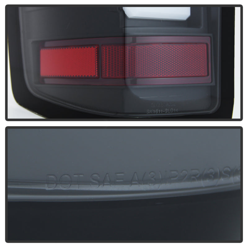 Spyder Chevy 1500 14-16 Light Bar LED Tail Lights Blk ALT-YD-CS14-LBLED-BK SPYDER Tail Lights  AXOPROS