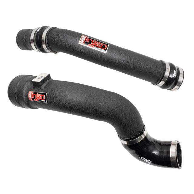 Injen 17-22 Ford F250/F/350/F-450/F-550 V8-6.7L Turbo Diesel Wrinkle Black Intercooler Piping Kit Injen Intercooler Pipe Kits  AXOPROS