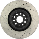 StopTech 09 VW Passat CC / 06-09 Passat Slotted & Drilled Left Front Rotor Stoptech Brake Rotors - Slot & Drilled  AXOPROS