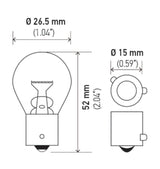 Hella Bulb 9507 24V 21W BAU15s S8 AMBER Hella Bulbs  AXOPROS