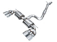AWE MK8 Volkswagen Golf R 3in Touring Edition Quad Exhaust - Chrome Silver Tips AWE Tuning Catback  AXOPROS