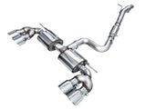 AWE MK8 Volkswagen Golf R 3in Touring Edition Quad Exhaust - Chrome Silver Tips AWE Tuning Catback  AXOPROS