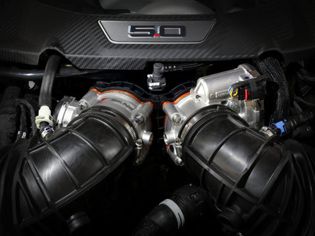 aFe 2024 Ford Mustang GT/ 2024 Ford Mustang Dark Horse V8 5.0L Silver Bullet Throttle Body Spacer aFe Throttle Bodies  AXOPROS