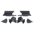 Rugged Ridge Inner Fender Liners Rear Aluminum Black 20-21 Jeep Gladiator JT Rugged Ridge Fender Flares  AXOPROS