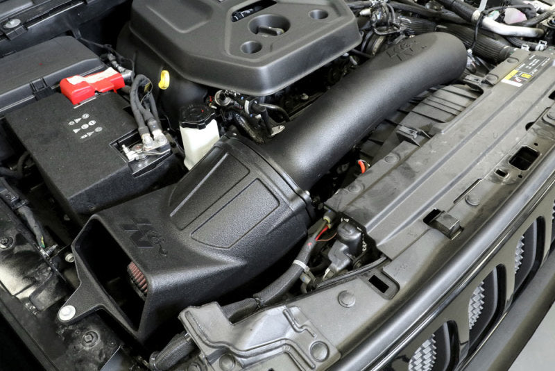 K&N 18-20 Jeep Wrangler JL 2.0L Aircharger Performance Intake K&N Engineering Cold Air Intakes  AXOPROS