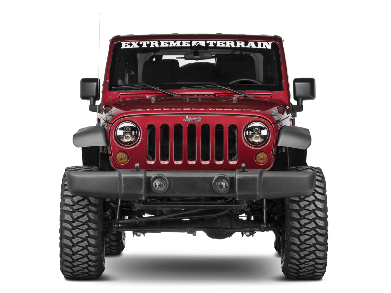 Raxiom 97-18 Jeep Wrangler TJ/JK Axial Series LED Daymaker Headlights- Black Housing (Clear Lens) Raxiom Headlights  AXOPROS