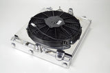 CSF Universal Half Radiator w/-16AN & Slip-On Fittings/12in SPAL Fan & Shroud CSF Radiators  AXOPROS