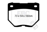 EBC 89-95 Nissan Skyline (R32) 2.6 Twin Turbo GT-R Yellowstuff Rear Brake Pads EBC Brake Pads - Performance  AXOPROS