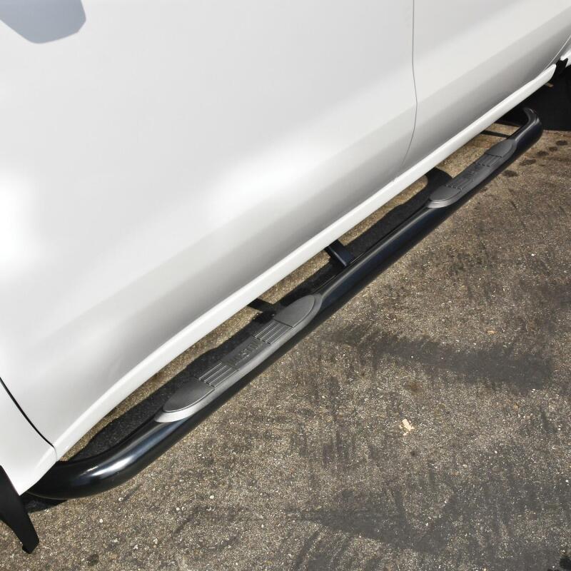Westin 2019 Chevrolet Silverado/Sierra 1500 Crew Cab E-Series 3 Nerf Step Bars - Black Westin Nerf Bars  AXOPROS