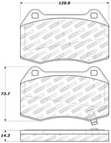 StopTech Performance 02-07 350z/G35 w/ Brembo Front Brake Pads Stoptech Brake Pads - Performance  AXOPROS