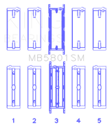 King BMW S63 Crankshaft Main Bearing Set King Engine Bearings Bearings  AXOPROS