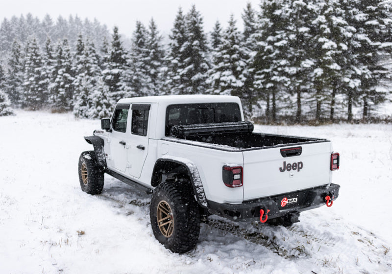 BAK 20-21 Jeep Gladiator Revolver X4s 5ft Bed Cover BAK Tonneau Covers - Roll Up  AXOPROS