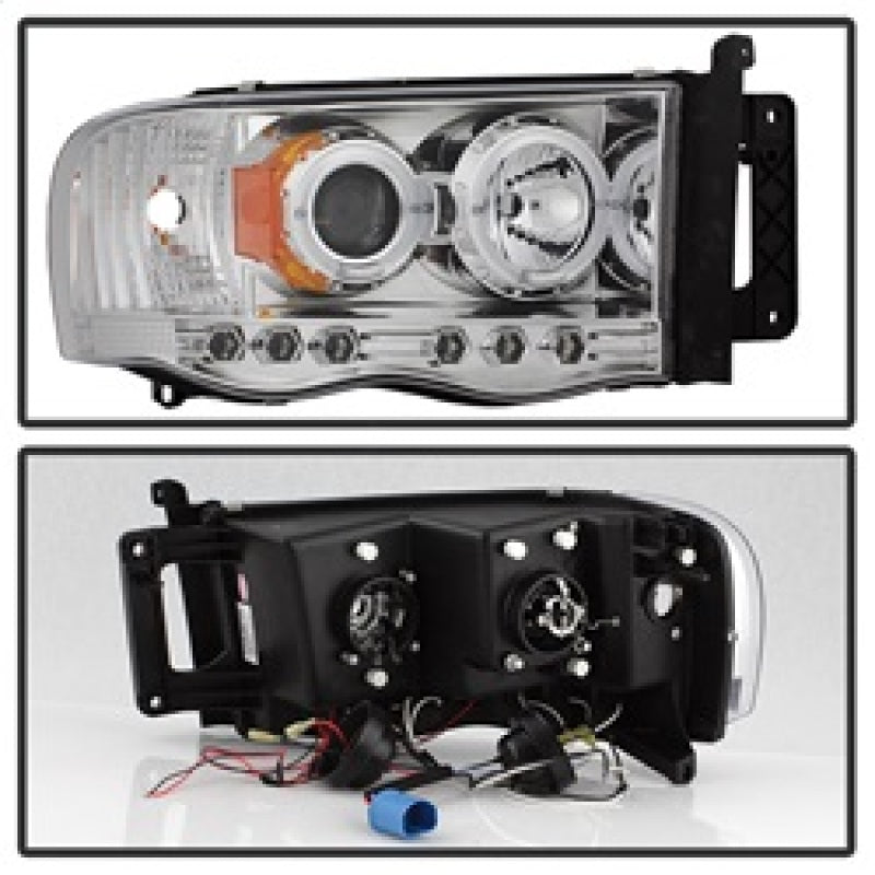 Spyder Dodge Ram 1500 02-05/Ram 2500 03-05 Projector Headlights LED Halo LED Chrm PRO-YD-DR02-HL-C SPYDER Headlights  AXOPROS