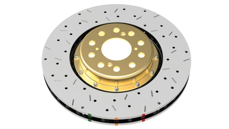 DBA 05-12 Corvette C6 w/Z06 pkg Front Drilled & Slotted 5000 Series 2 Pc Rotor w/ Black Ha DBA Brake Rotors - 2 Piece  AXOPROS