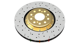DBA 05-12 Corvette C6 w/Z06 pkg Front Drilled & Slotted 5000 Series 2 Pc Rotor w/ Black Ha DBA Brake Rotors - 2 Piece  AXOPROS