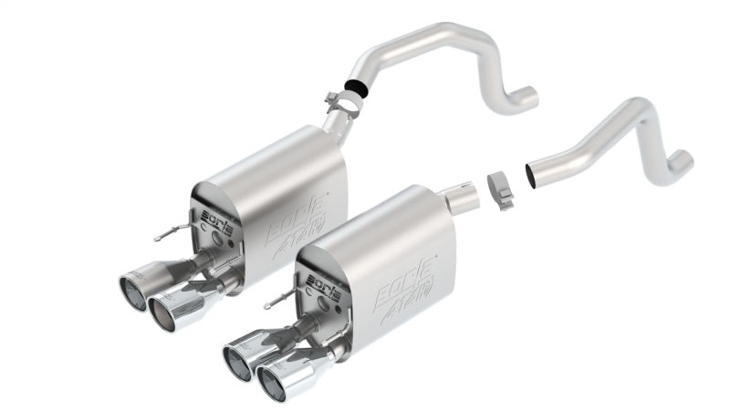 Borla 09-12 Chevy Corvette C6 Coupe/Convertible 6.2L 8cyl Aggressive ATAK Exhaust Borla Catback  AXOPROS