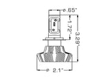 Oracle H7 4000 Lumen LED Headlight Bulbs (Pair) - 6000K ORACLE Lighting Bulbs  AXOPROS