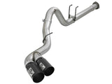 aFe Rebel XD 4in SS DPF-Back Exhaust 17-18 Ford Diesel Trucks V8-6.7L (td) w/ Dual Black Tips aFe DPF Back  AXOPROS