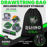 Rhino USA Medium Duty Ratchet Strap Tie-Down 4-Pack (Green) Rhino USA Cargo Tie-Downs  AXOPROS