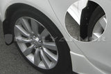 Rally Armor 07-17 Mitsubishi Lancer Basic Black Mud Flap w/ Black Logo Rally Armor Mud Flaps  AXOPROS