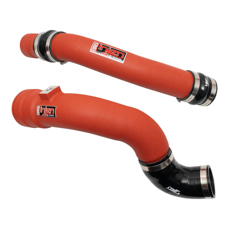 Injen 17-22 Ford F250/F/350/F-450/F-550 V8-6.7L Turbo Diesel Wrinkle Red Intercooler Piping Kit Injen Intercooler Pipe Kits  AXOPROS